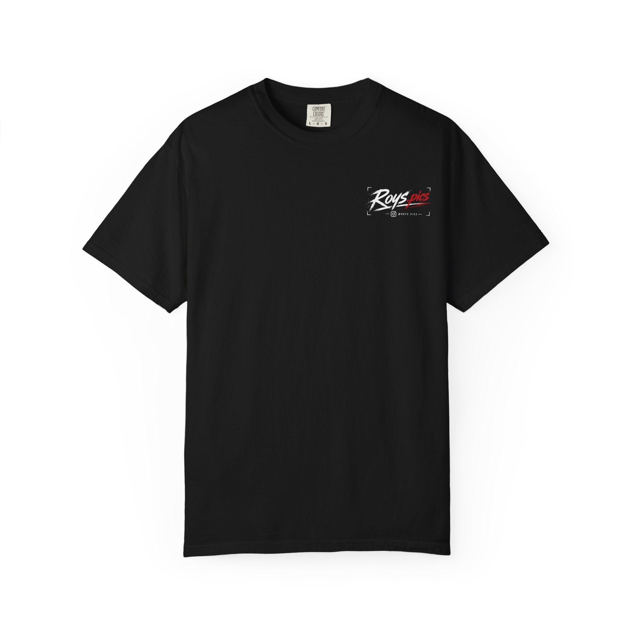 Roys.Pics Automotive Photography T-Shirt — Camera & Sports Car Graphic Tee