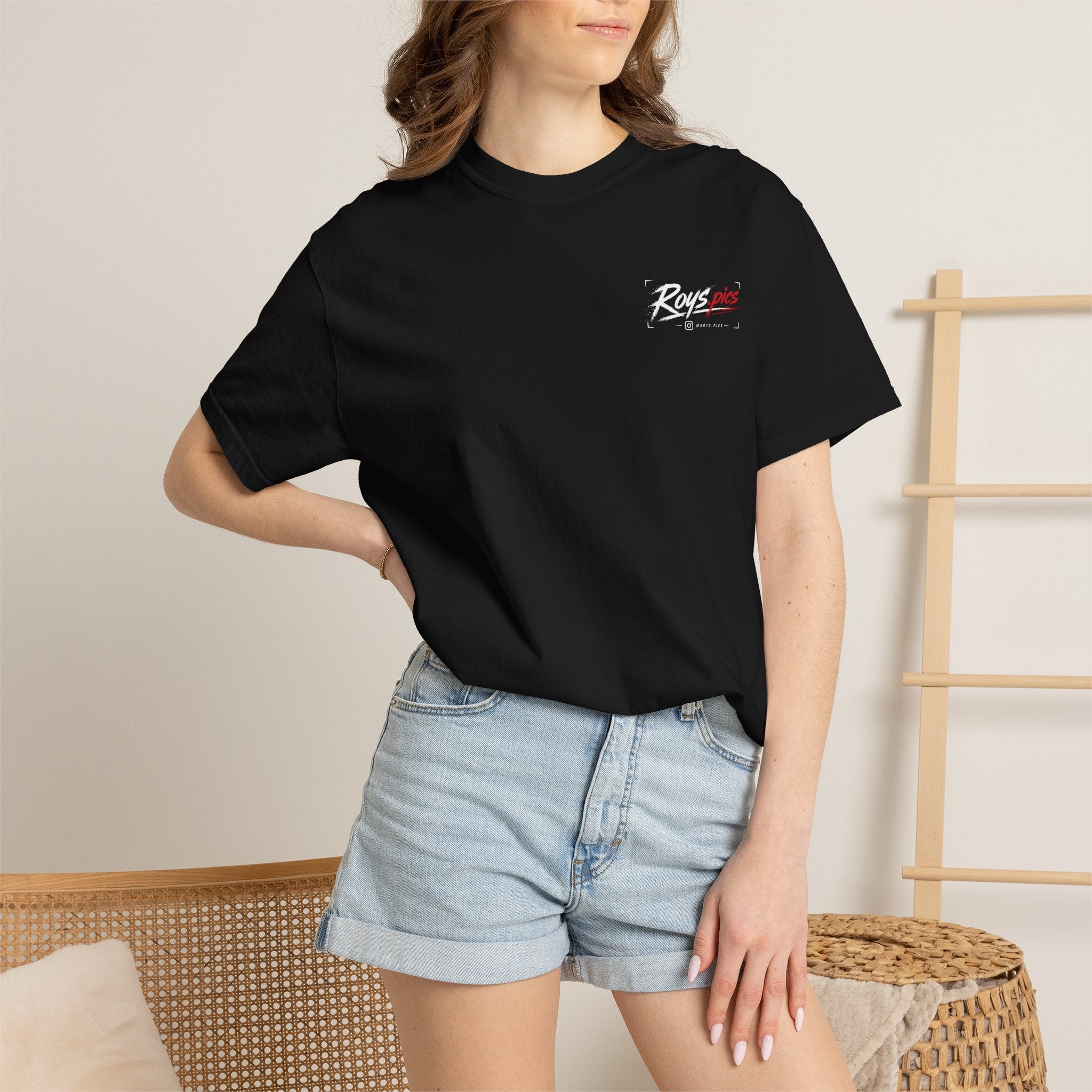 Roys.Pics Automotive Photography T-Shirt — Camera & Sports Car Graphic Tee